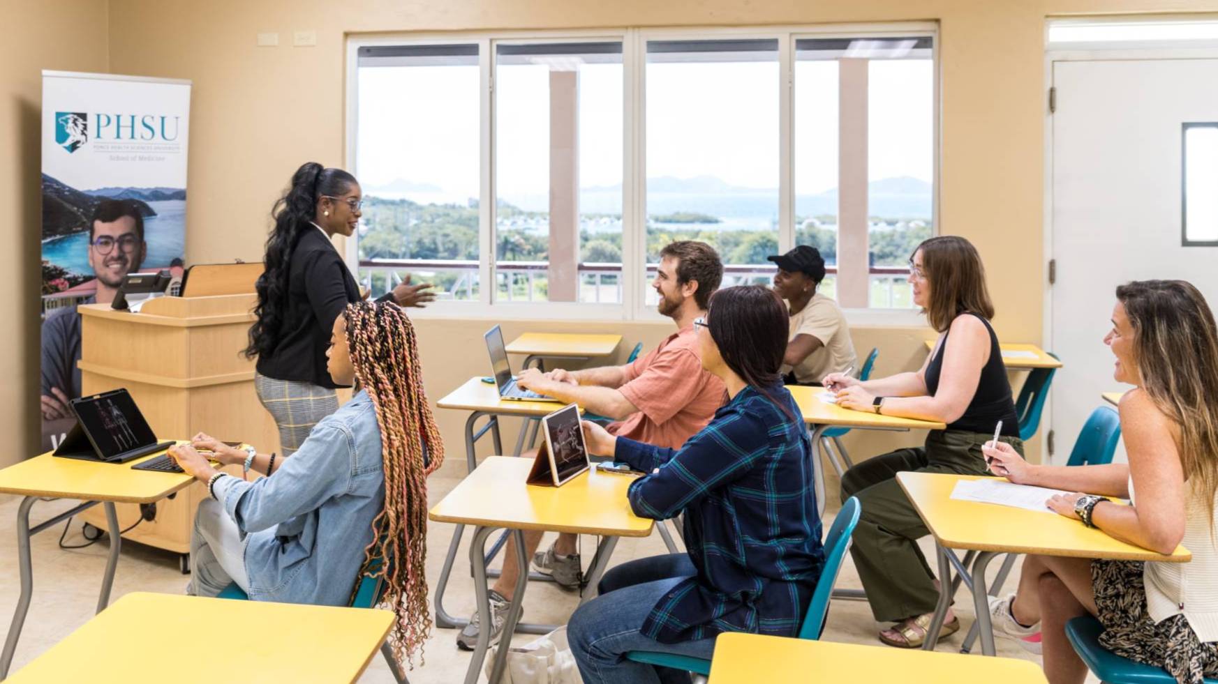 phsu tortola bvi medical school classroom